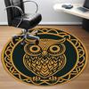 1pc Owl Office Round Area Rug,  Mat Suitable For Office, Under Office Chairs Bedroom Living Room Home Decor, Room Deco