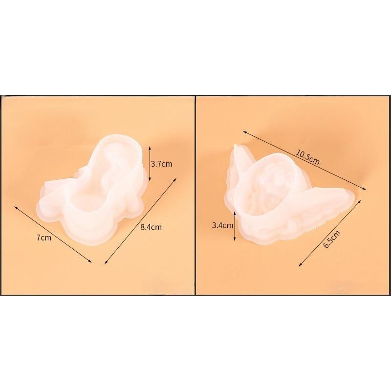DIY Angel/Mermaid Silicone Soap Mold 3D Portrait Plaster Candle Epoxy Resin Making Tool Handmade Chocolate Ice Cube Baking Kit