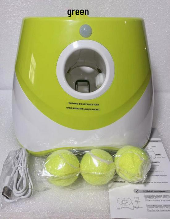 Automatic Dog Ball Launcher: Outdoor Pet Toy & Tennis Thrower