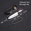 Miniature Portable Fixed Blade Knife with Colored Wood Handle for Package Opening and Unboxing
