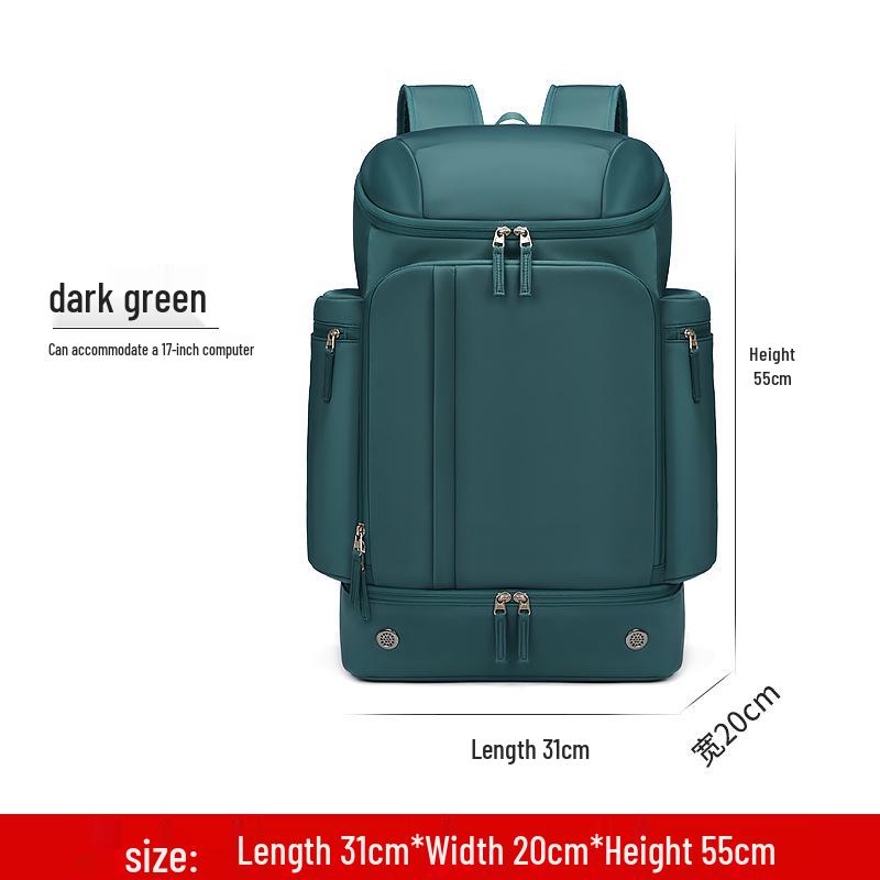 Men’s Large Capacity Sports Travel Backpack: Lightweight, Wet/Dry Separation, Business Trip & School Computer Bag