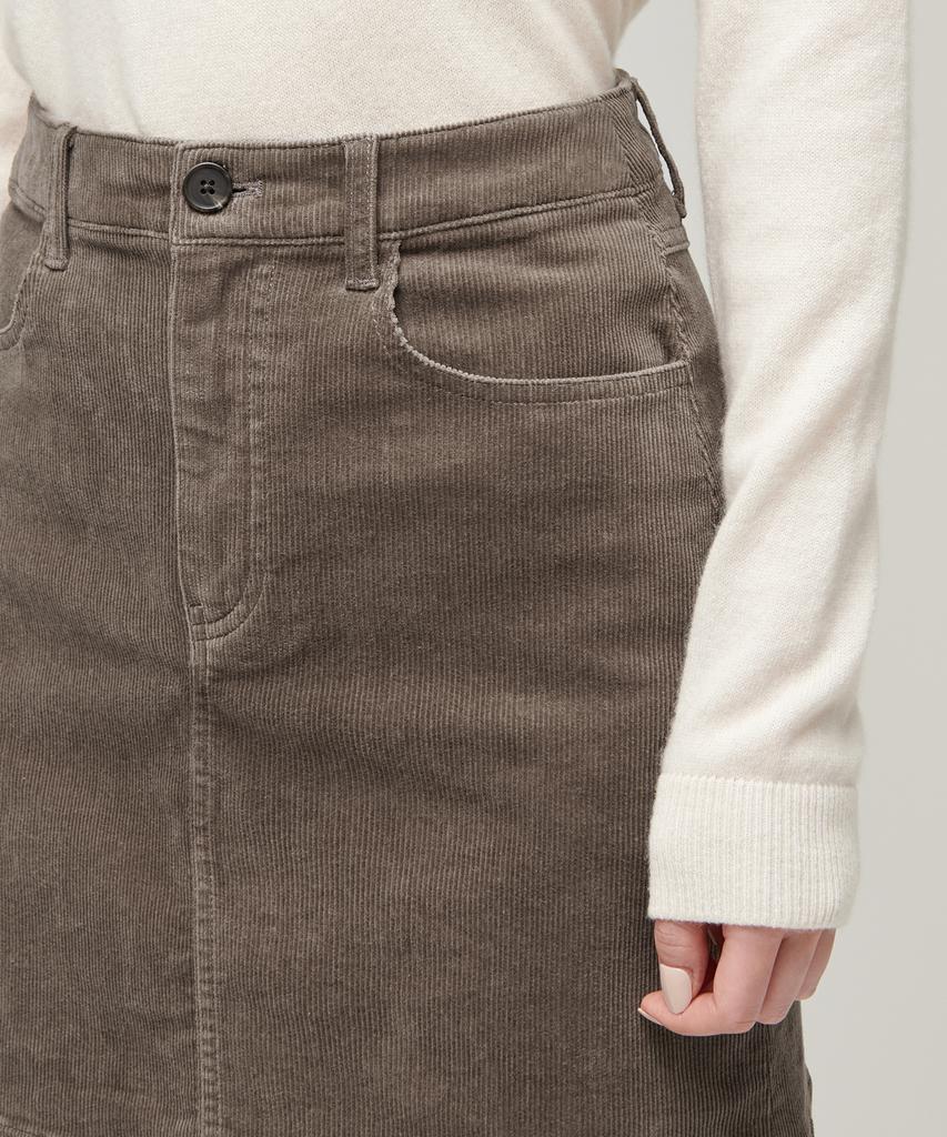 Musinsa Standard Woman Women'S Corduroy Mini Skirt [Khaki Brown]