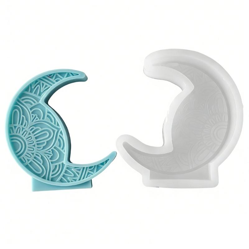 Flexible Sturdy Silicone Mould Fashion Accessory for Making Unique Moon Shaped Candle and Home Decorations