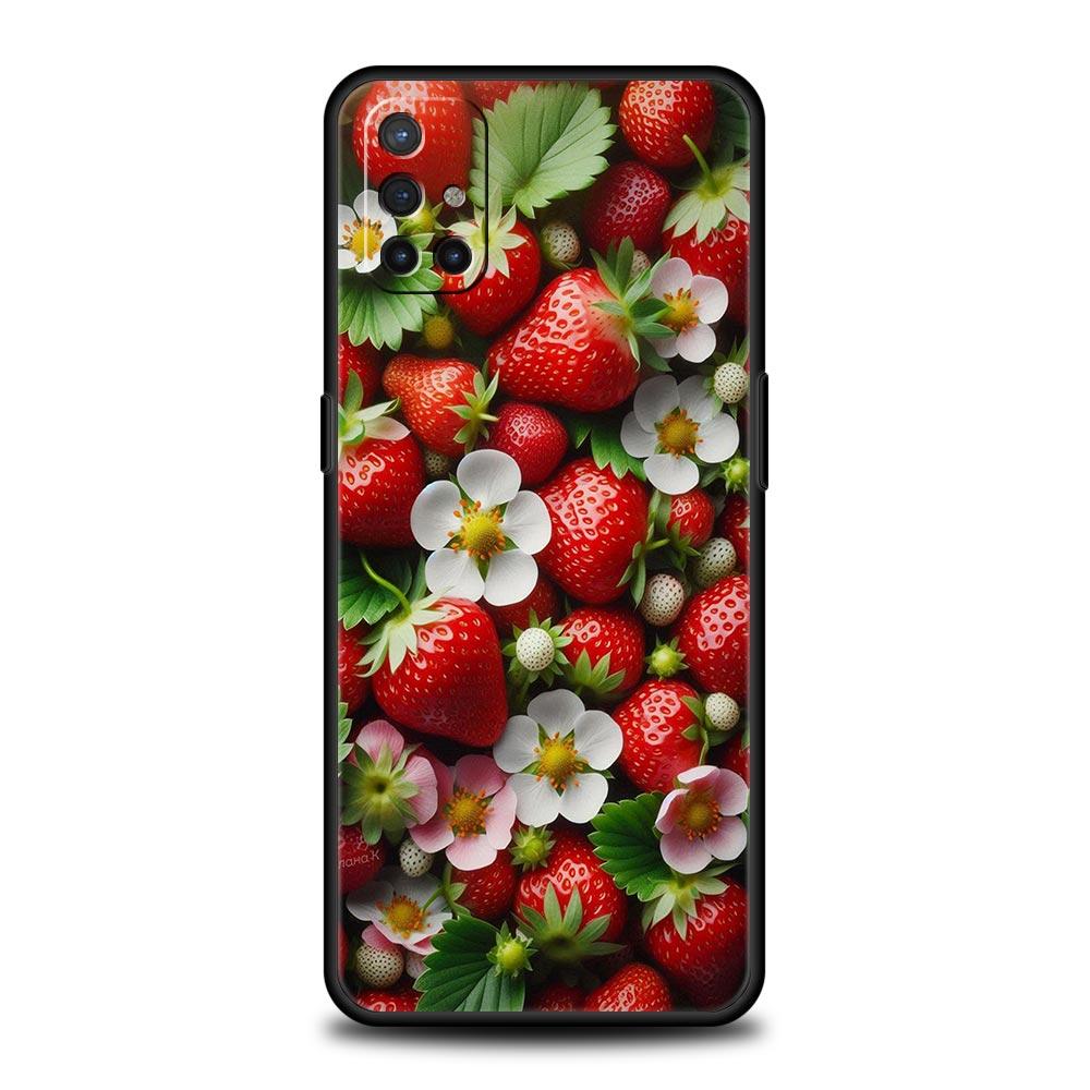 

Phone Case For OnePlus 15 13 12 11 10 9 8 7T Pro 13T 13R 12R 10R 9RT 8T Nord 2T CE 2 3 5G Lite Cover Summer Strawberry Flowers OnePlus 10 Pro