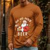 Men's Christmas Casual Long Sleeve Neck T-Shirt