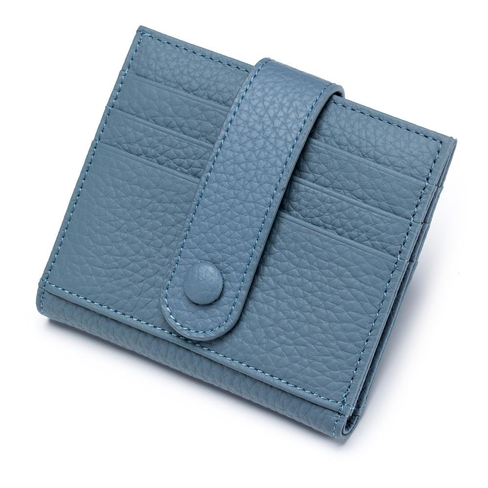

Women s Genuine Leather Ultra-Thin Wallet - Japanese/Korean Style Multi-Card Holder with Coin Purse