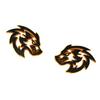 Pair Wolf Car Emblem Badges Car Door Side Sport Sticker  Glossy