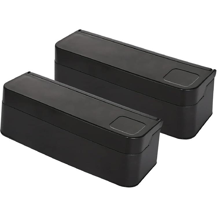 2 Pack Coin Holder for Car, Coin Organizer, Portable Coin Storage, Suitable for Most Car and Trucks, Black