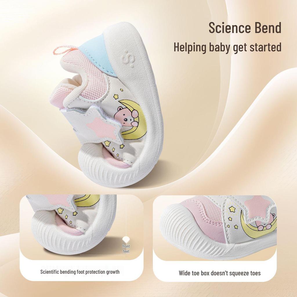 2026 Spring Baby Walker Shoes: Breathable Mesh, Soft Sole for Boys & Girls