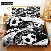 Football Bedding Set Competitive Sports Boy Duvet Cover Set King Quilt Cover Youth Children's Double Duvet Cover Bedding Set