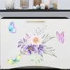 Blumen-Schmetterlings-Wandaufkleber für Kühlschrank, Schrank, Toilette, Dekoration