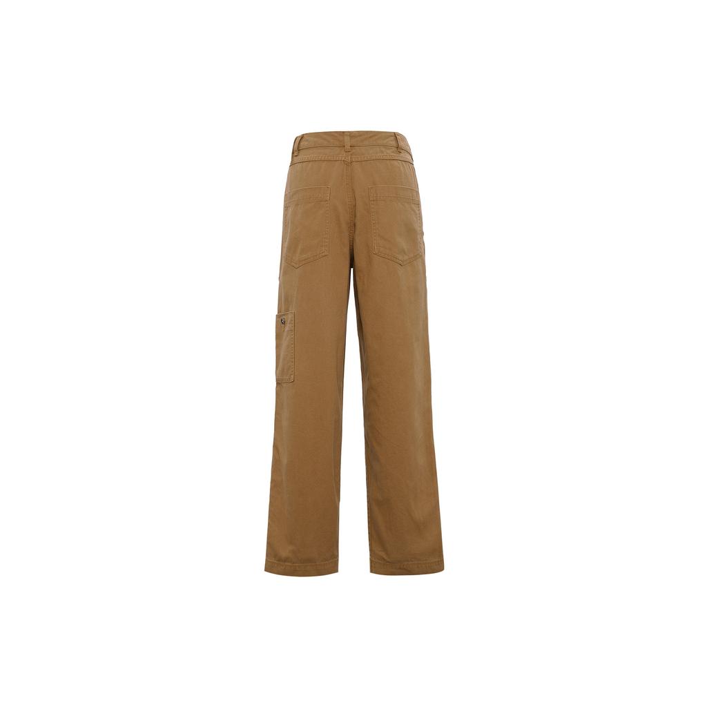 Nike Solid Color Logo Print Cargo Pants With Side Pockets Men Bottoms Brown DQ5180-270