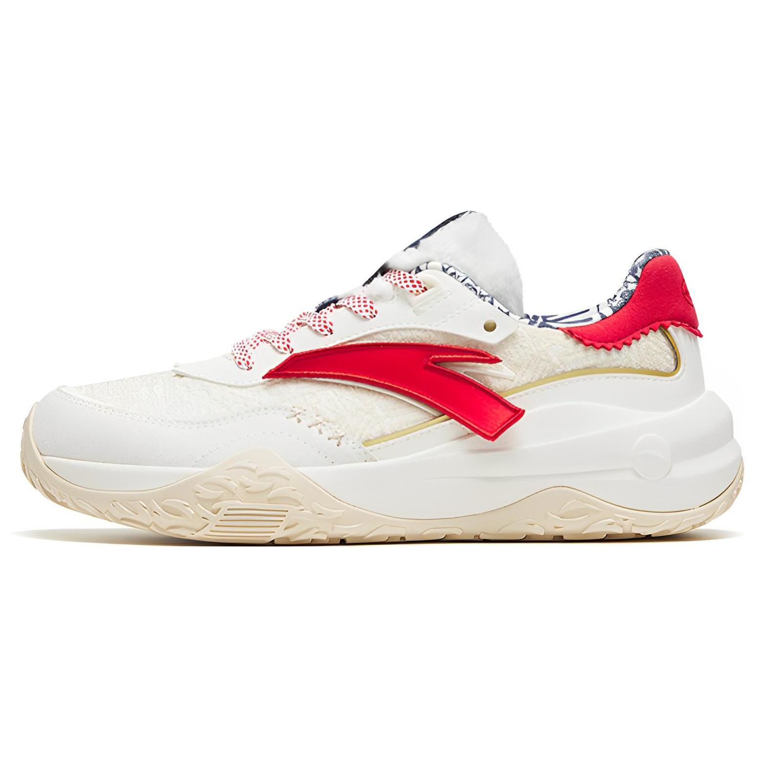 

new Anta Set Sail Cushioning Anti Slip And Wear Resistant Low Top Sports Casual Shoes Women s White Red Good Things Happen 35.5