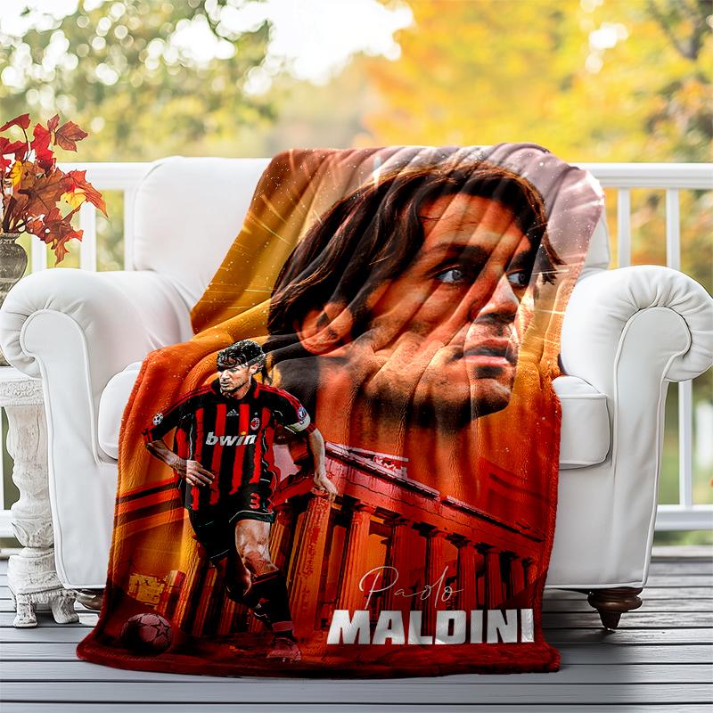 Maldini Flannel Blanket Soft All-Season Throw, Design for Camping, Car Travel, Hiking Sofa, Bed, Office Perfect Gift for Parties