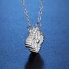 Elegant Moissanite Four-Leaf Clover Pendant Necklace - S925 Sterling Silver