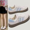 Weiße Schuhe vielseitig Frühling und Herbst flache Plateau-Trainingsschuhe klein 2025 Sommer neu Mädchen Internet-Berühmtheit Bestellungen steigen lässige Sportschuhe