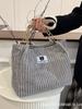 Women's Large Capacity Corduroy Tote Bag - 2025 Trendy Autumn/Winter Shoulder Bag