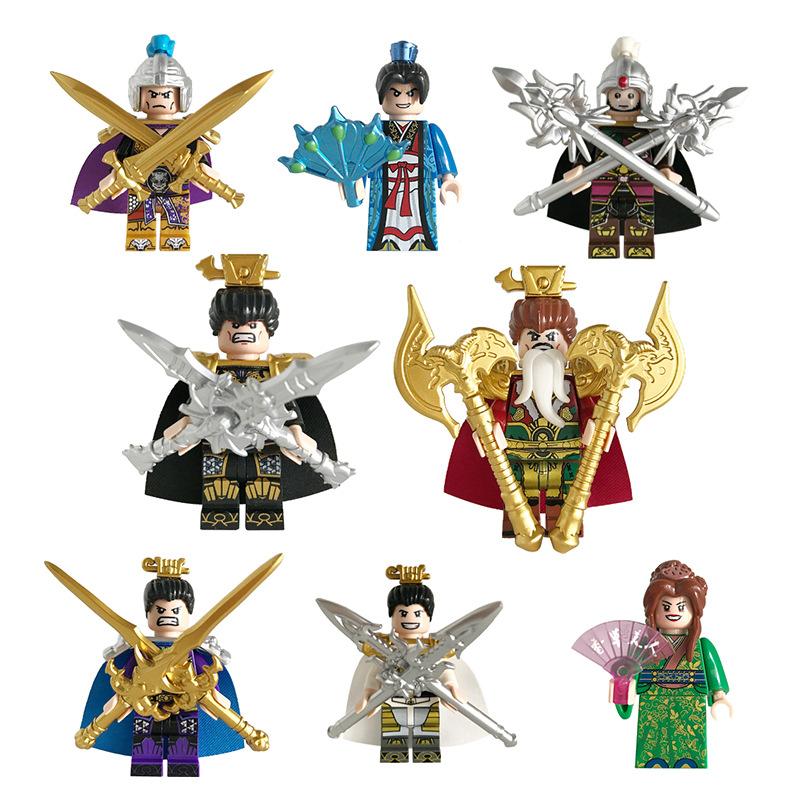 Drei Königreiche Puppe Serie von Soldaten Drei Puppe Kinder montieren Baustein Spielzeug