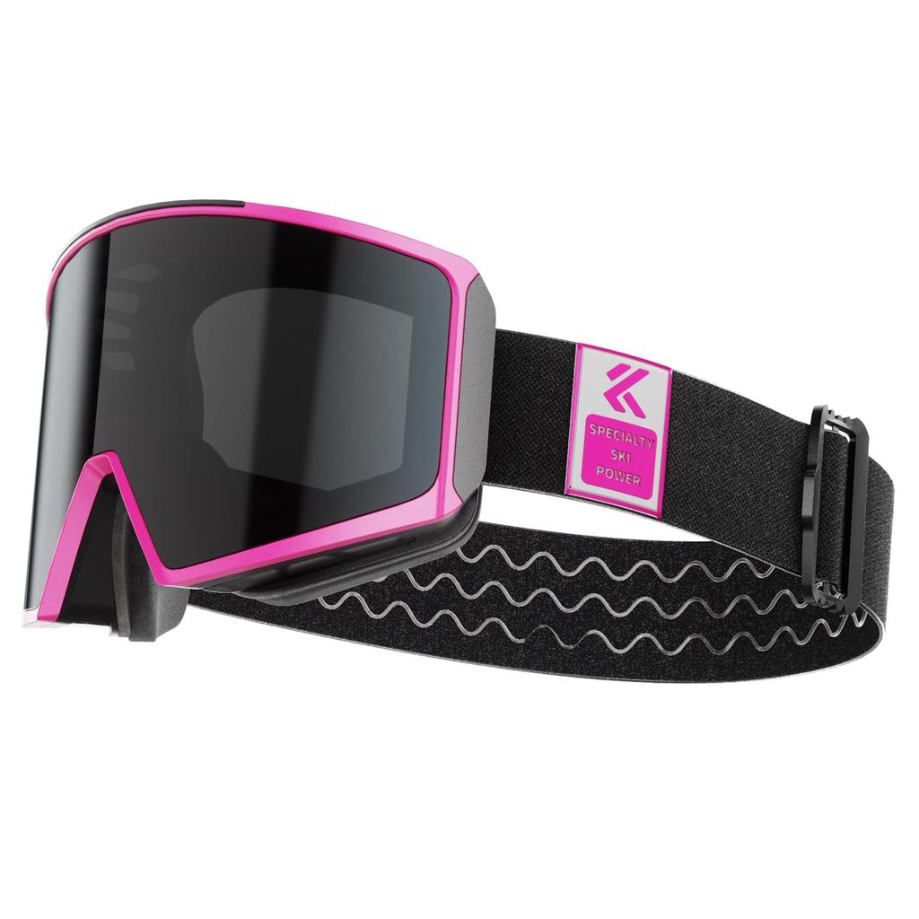 KAPVOE Ski and Snowboard Goggles with Dual Magnetic Large HD and UV Protection Night Women's Anti-Fog Lenses, Removal, Mirror, Wide-Angle View, 100%