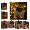 Clear Acrylic Cash Display Box Christmas Gift Ornament Money Holder for Cash Funny Festive Party Decoration Xmas Tree Hanging Tree Holiday Supplies