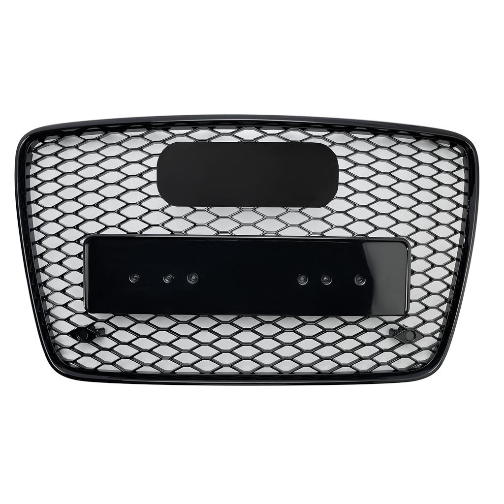 Gloss Black Front Bumper Radiator Vent Mesh Grille Grill Fit Q7 2005-2015