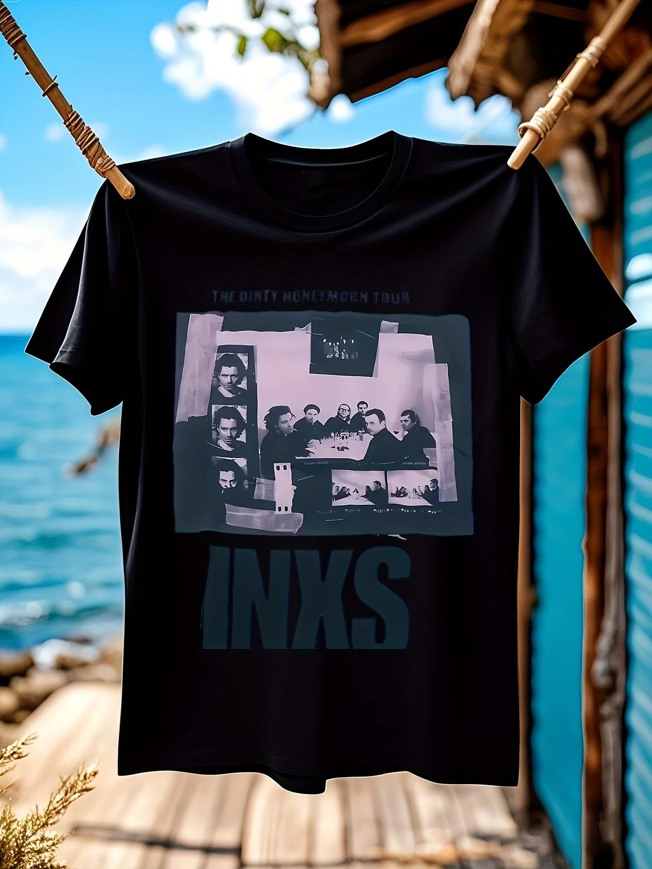 

Vintage 1993 INXS Dirty Honeymoon Tour T-shirt - Official Band Tour Tee XXXL