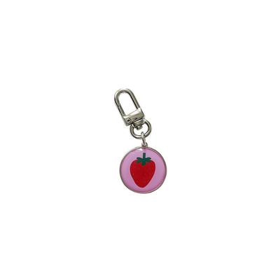 Allthesamestudio Strawberry Epoxy Keychain (pink)