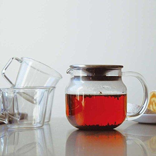 KINTO One Touch Teapot 450ml Stainless Steel 8684