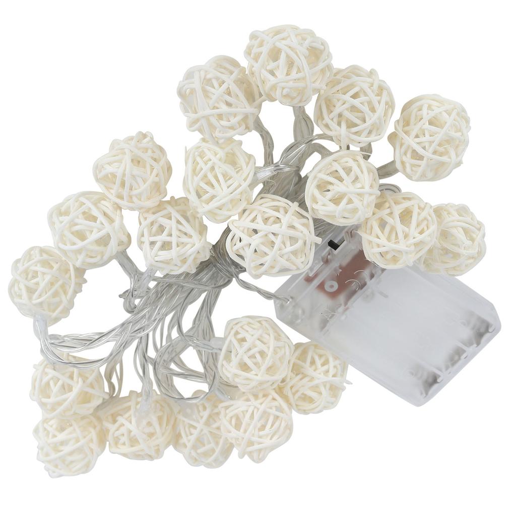 Globe String LED Warm White Lights Ball Decoration for Party Stage Wedding Bedroom