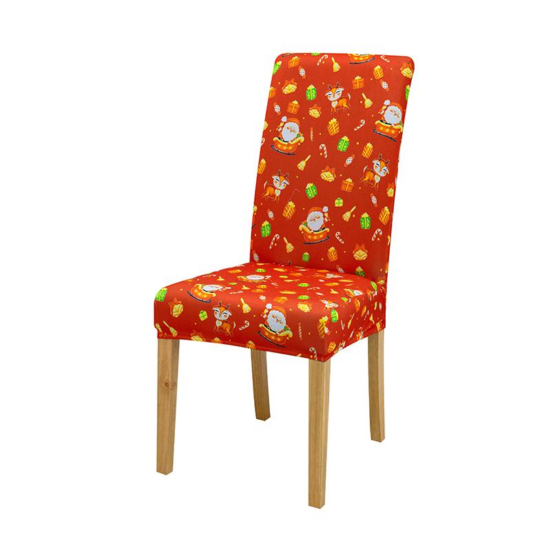 Christmas Chair Cover Seat Protector Cheap Chair Covers For Holiday Party Dining Room Kitchen Hotel Living Room Chair Cover 1 PC