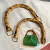 EcoChic Handmade Woven Bag Handles | Resin Bamboo-Style Crafted Plastic Carry Loops, DIY Replacement Handles for Handbags