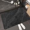 Black Gold Marble Themed Drying Mat Non-slip Pad For Luxury Home Sink Area, Perfect For Daily Water Absorption Home Decor