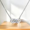 Women's Silver 925 Cubic Infinite Infinity Necklace