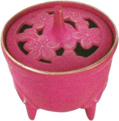 Iwachu Incense Sakura Dimensions X Nanbu Designer Accessory Burner, Design, Gold/Pink, (cm) 8.5 H9, 29211, Ironware,