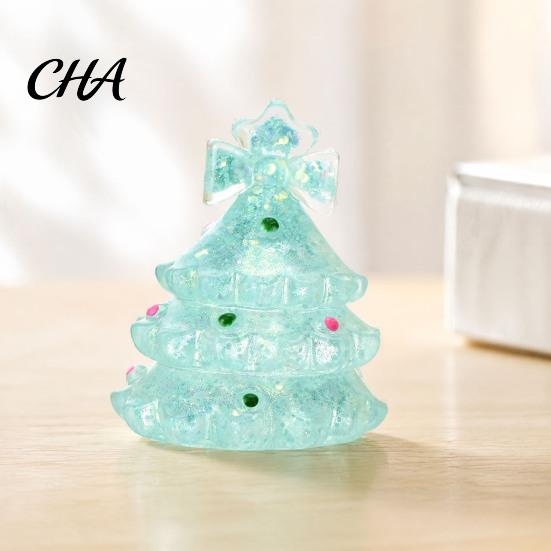 Stress Balls for Office Christmas Tree Ball, Soft TPR Squeeze Toy Relief, Glow Birthday Gifts Boys Girls in Dark Hand Fidget Sensory Toy, Holiday Gift
