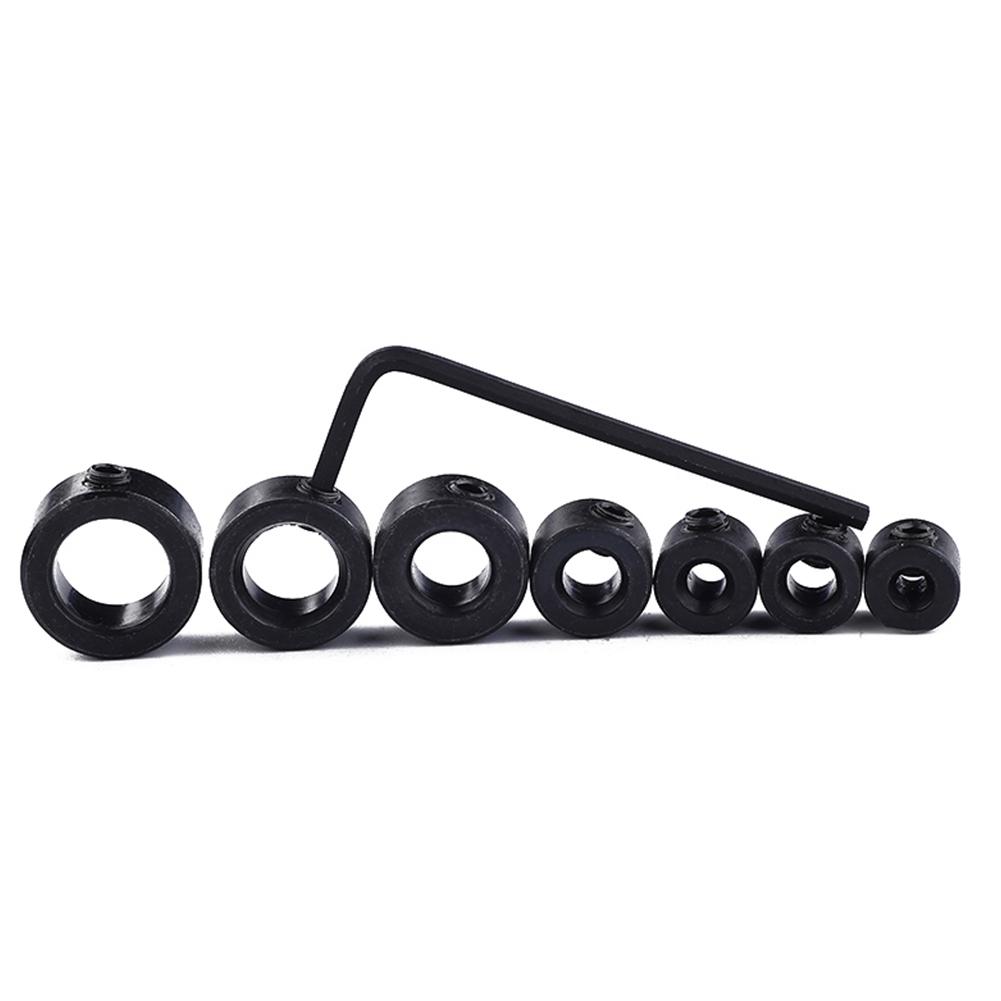 3-12mm Bohrfutter 7 Stück Schwarz Tiefenanschlag Kragenring Bohrer