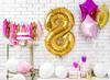 Gold Foil Balloon Number "8" 86 Cm