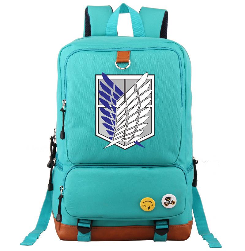 Anime Attack Giant Backpack Men'S And Women'S Backpack Travel Bag Computer Bag Student School Bag