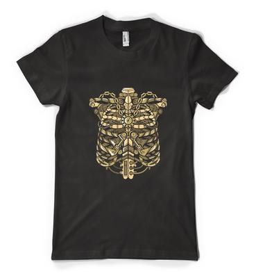 Personalised SteamPunk Rib Cage Bones Skeleton Unisex Adult And Kids T-shirt