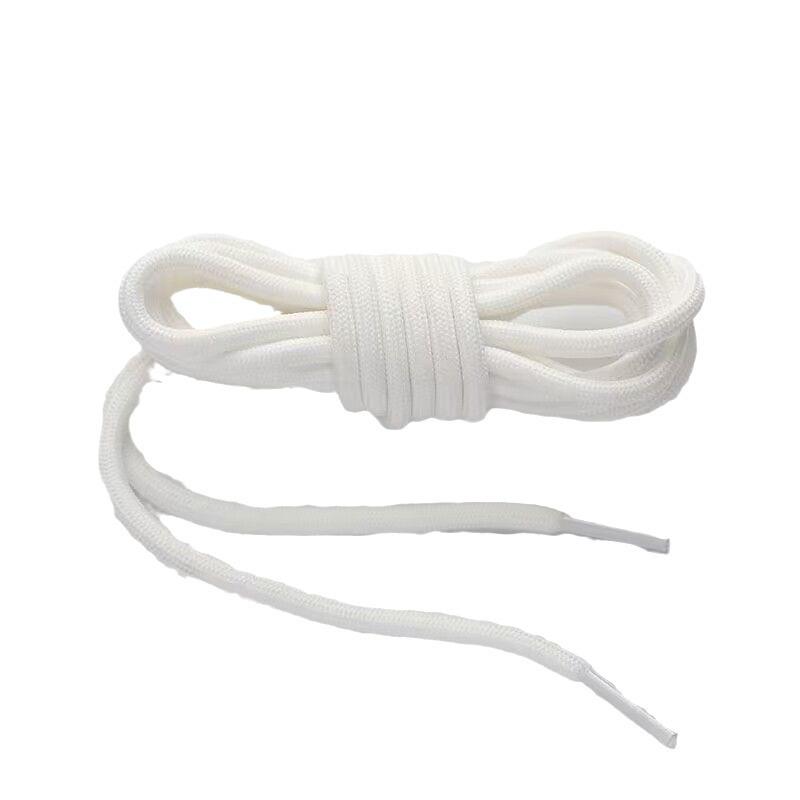 Universal Round Shoelaces for Coconut, Dad, and Sports Casual Shoes - Trendy White for Men & Women