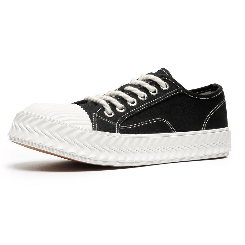 

X197 летняя новая мужская повседневная обувь корейской версии модные парусиновые туфли мужские низкие туфли для пар женские удобные туфли для пар 35 чёрный