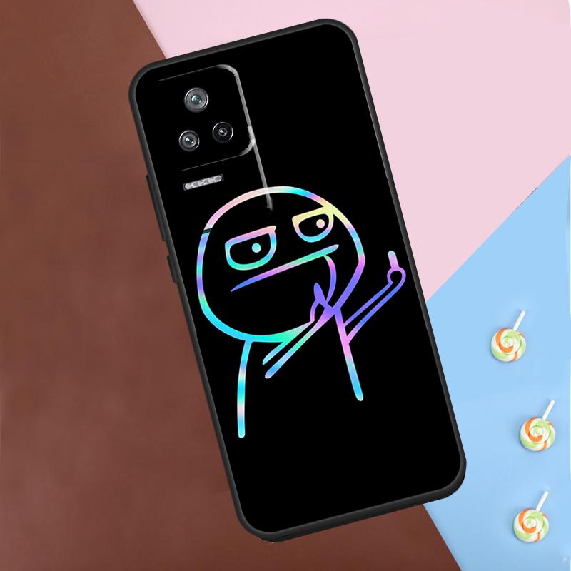 Funny Man Middle Finger Case For Xiaomi 13 14 13T Pro 11T 12T 12 Lite POCO X6 Pro X3 X4 X5 M6 Pro M5s F3 F5 Cover