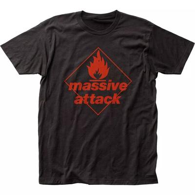 Massive Attack Blue Lines T Shirt - Men's Summer Cotton Graphic Tee