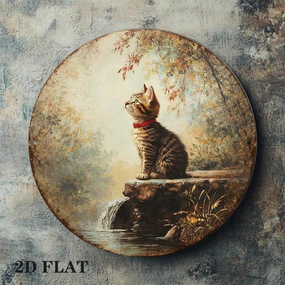 Retro Style Metal Wall Sign for Home Decor