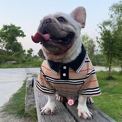 Small Dog Clothes Fashion Dog Polo Shirt Stiped Cat Clothes Pet Ropa Para Perro Pequeño Dog Christmas Clothing