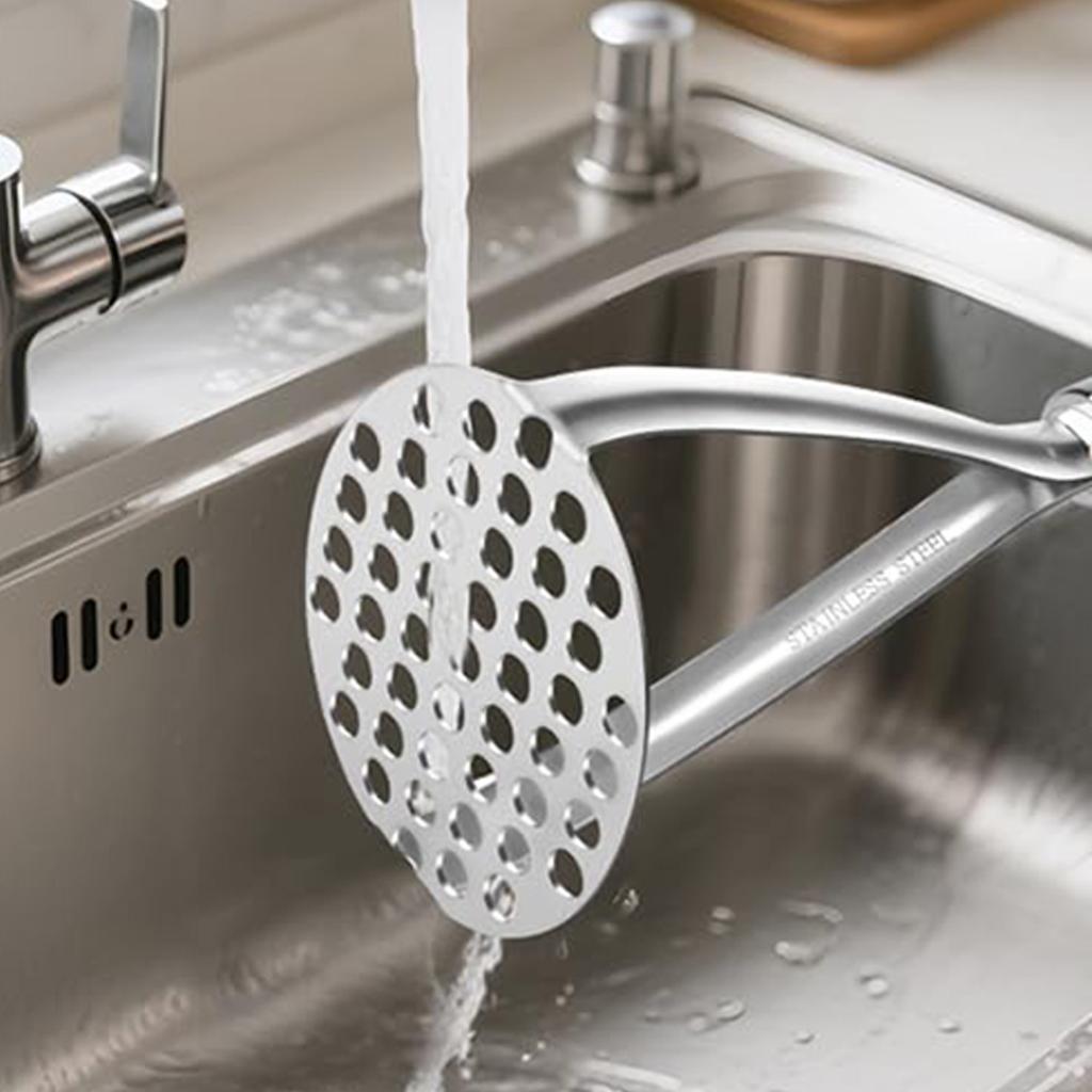 Edelstahl Kartoffelstampfer Multifunktionale Utensilien Leichte Reinigung Küchenwerkzeug für Salat Kochen