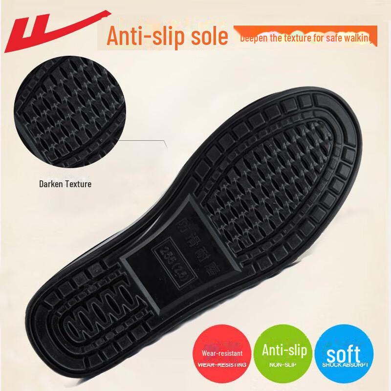 Men's Winter Warrior Cotton Velvet-Lined Slip-On Shoes - Thick, Warm, Casual Old Beijing Style for Elderly