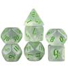 7pcs DND Dice Set with Tube Glitter Polyhedral Dice Playing Dice Game for Table Game