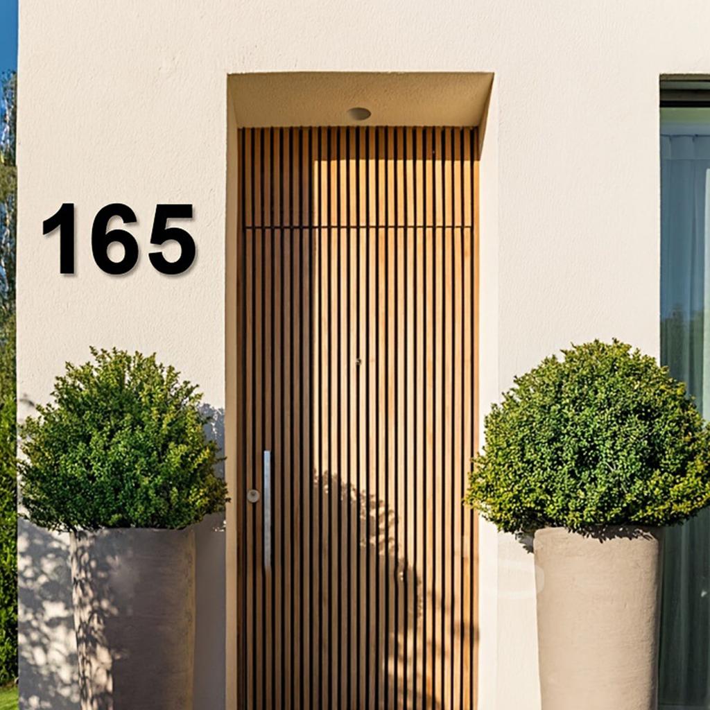 Modern Floating Houses Number Metal Houses Number Rusts Proof Home Address Number/Plaques Metal Mailbox Number Set