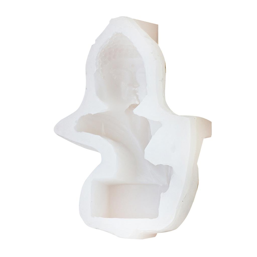 Multifuntional Silicone Molds Artistic Molds Buddhas Shape Silicone Candle Molds Easy Demolding Mold for Making Candle